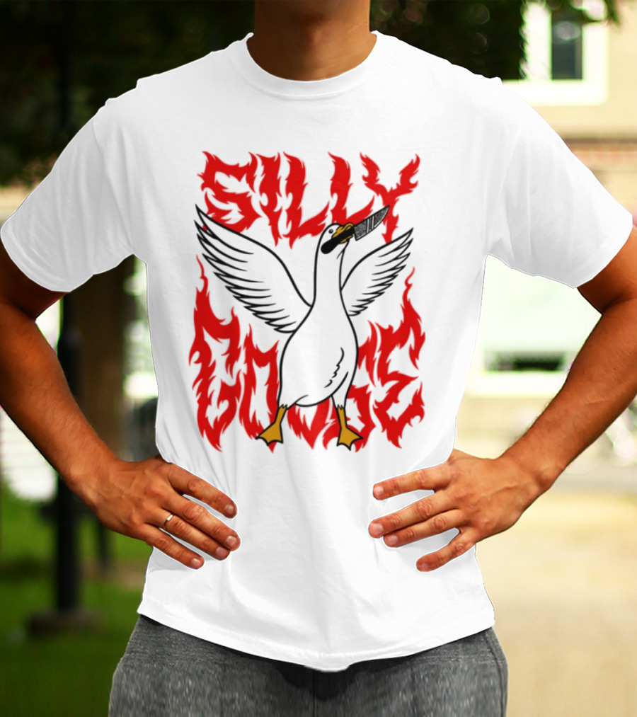 Silly Goose Tragic Girls Flame Style T-Shirt