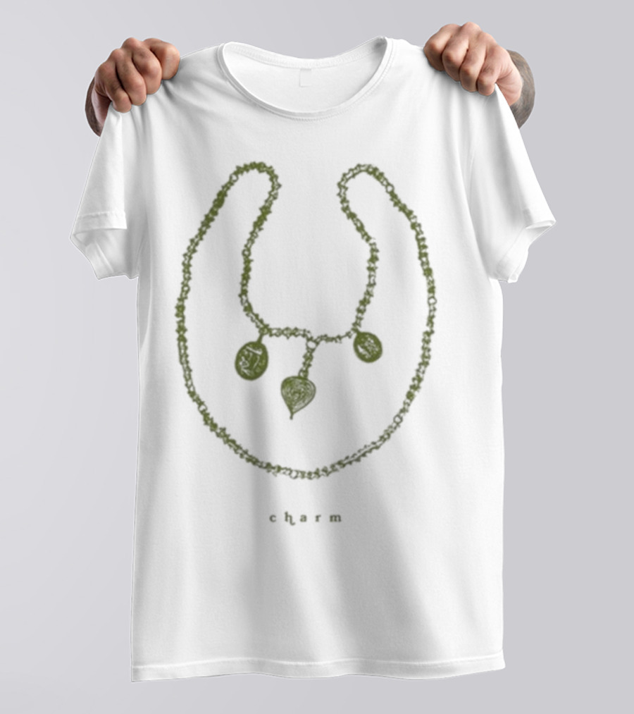 Clairo Charm Necklace Minimalist Chain Pendant T-Shirt