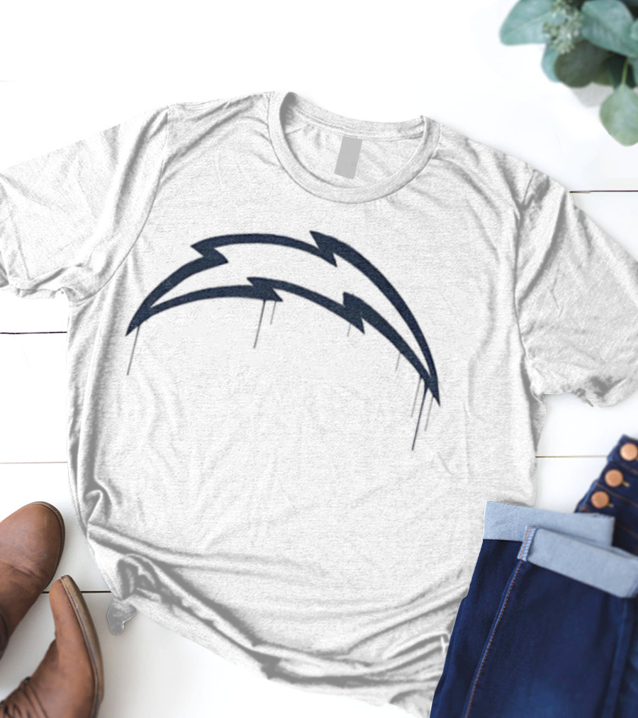 Bolt Dripz Los Angeles Chargers National Football League NFL 2025 T-Shirt