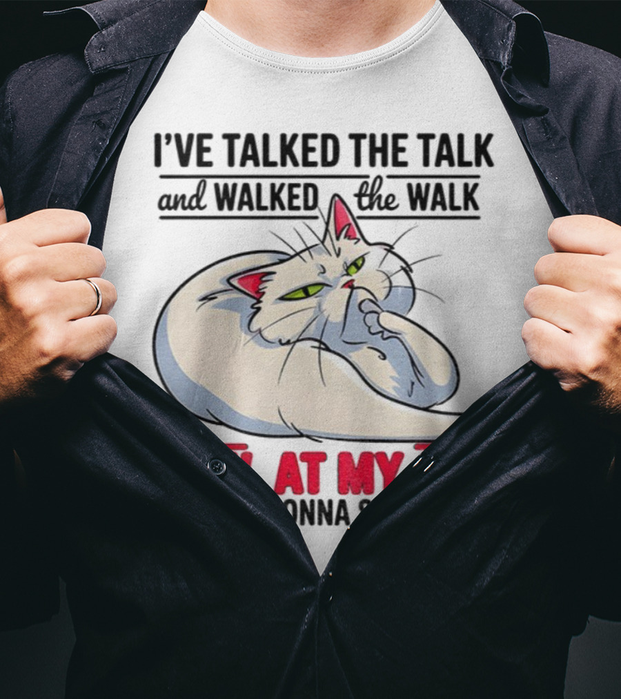 I’ve Talked The Talk And Walked The Walk Now At My Age I'm Just Gonna Sit The Sit Cat T-Shirt