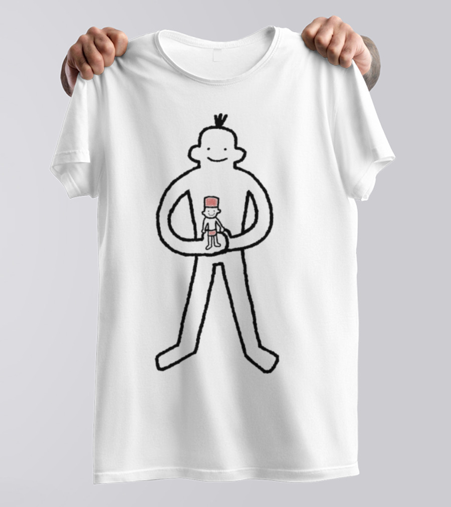 Gabriel Alipio Gentle Giant Holding Cat Sketch T-Shirt