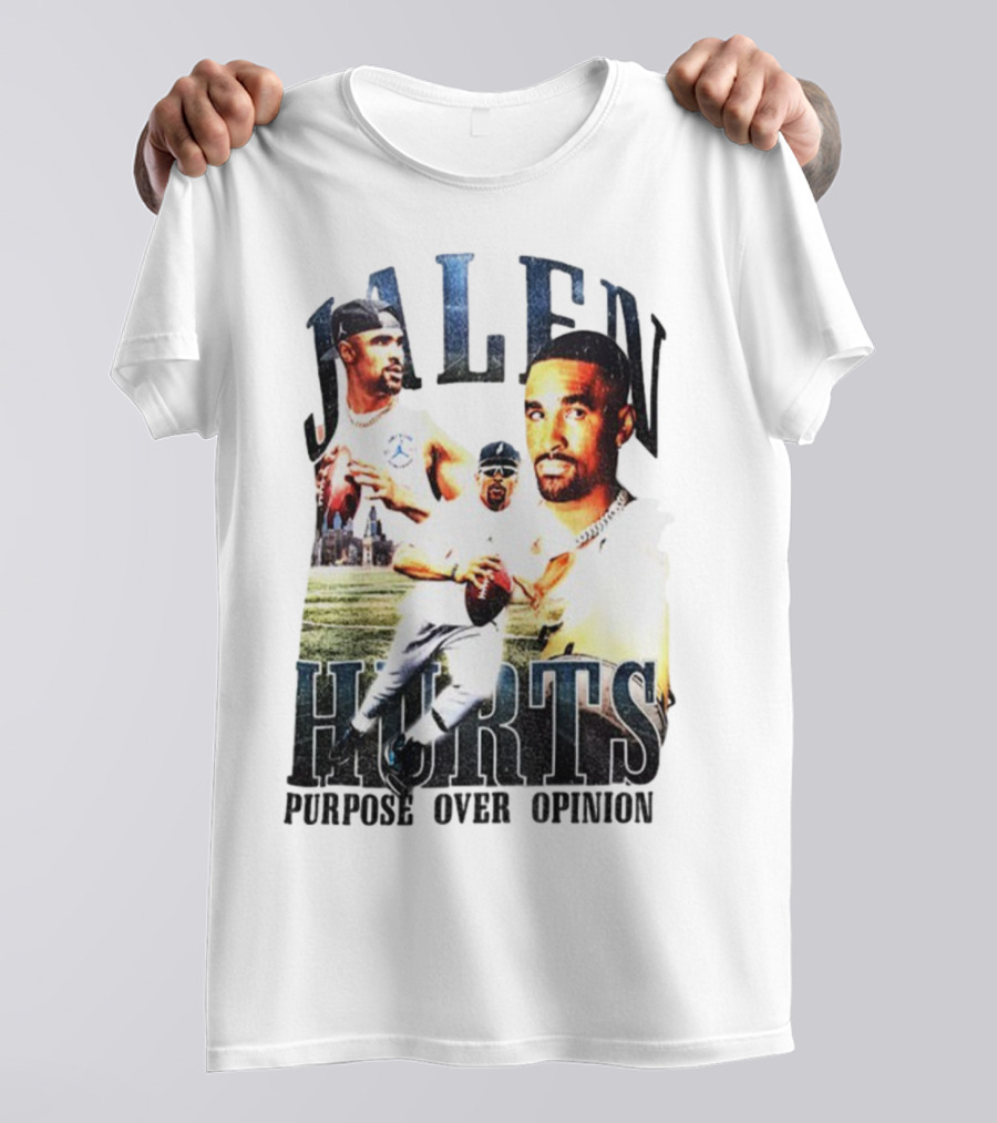 Jalen Hurts Purpose Over Opinion Philadelphia Eagles Super Bowl NFL T-Shirt