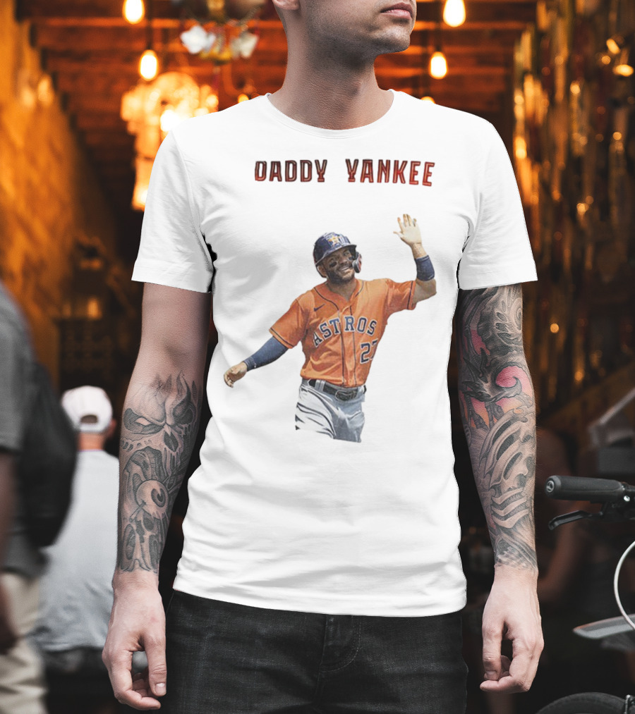 Daddy Yankee Jose Altuve Houston Astros Baseball Star T-Shirt
