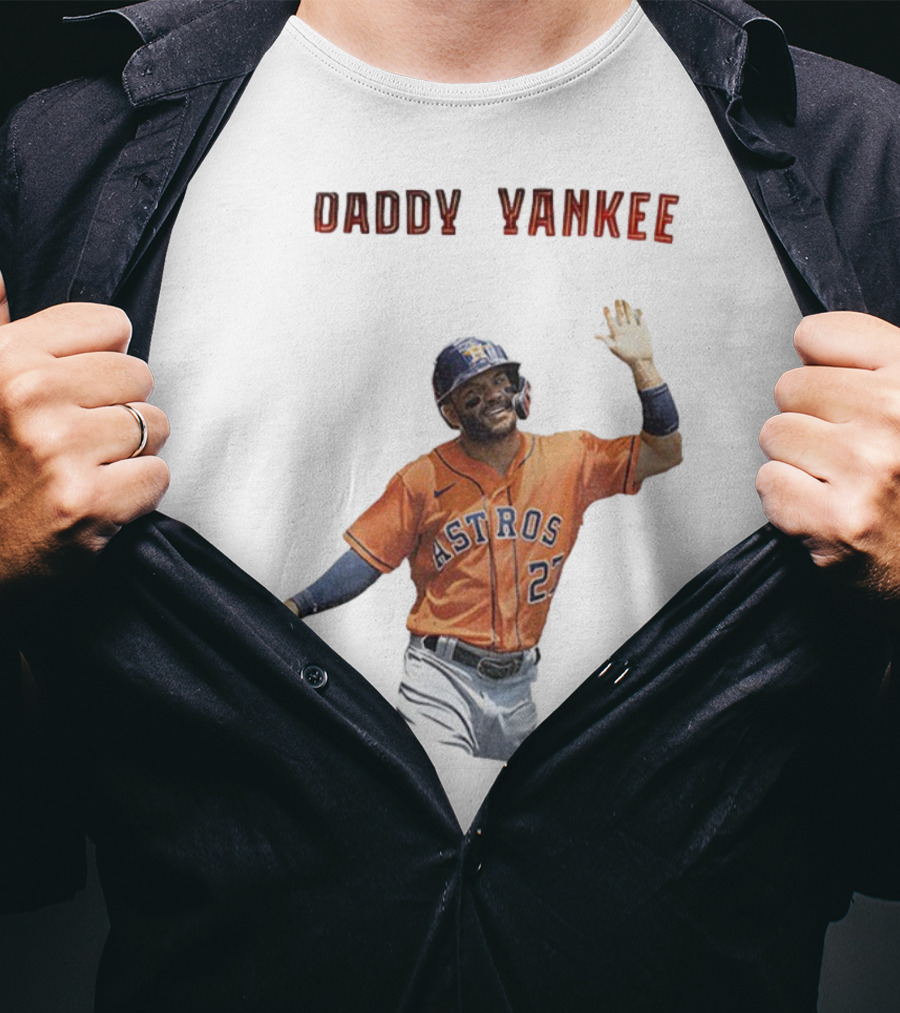 Daddy Yankee Jose Altuve Houston Astros Baseball Star T-Shirt