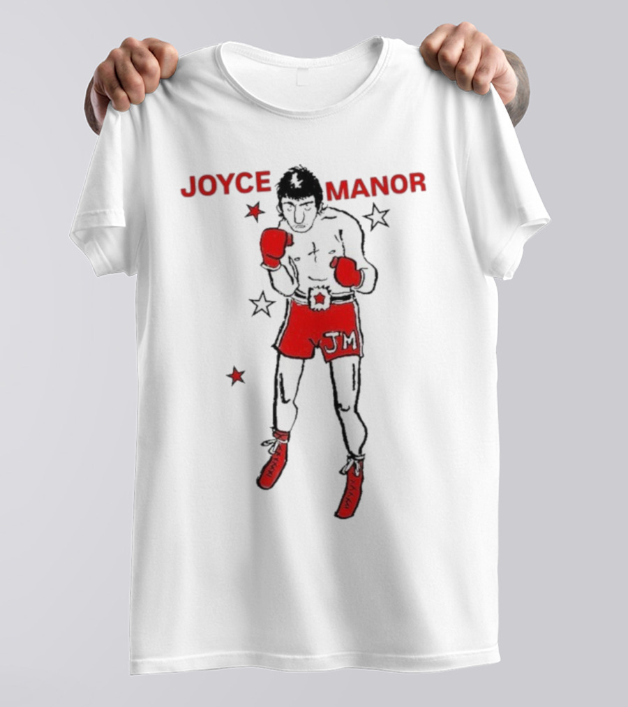 Joyce Manor JM Boxer With Red Gloves And Stars T-Shirt