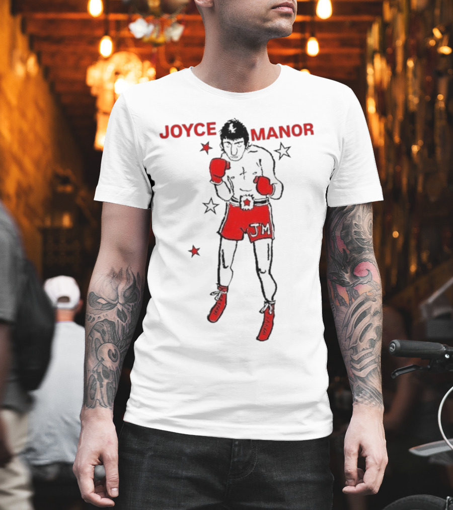 Joyce Manor JM Boxer With Red Gloves And Stars T-Shirt