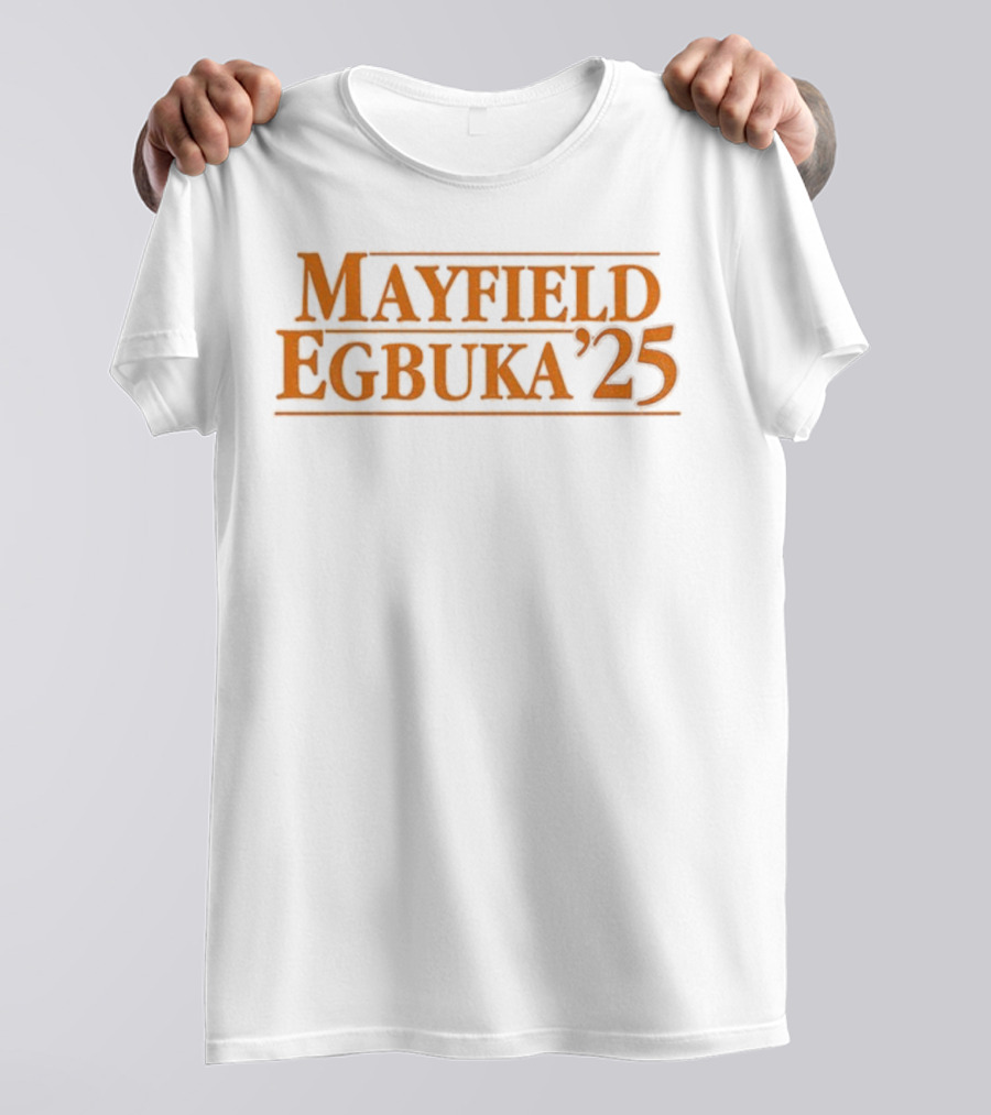 Mayfield Egbuka ’25 Baker Mayfield Emeka Egbuka Tampa Bay Buccaneers NFL 2025 T-Shirt