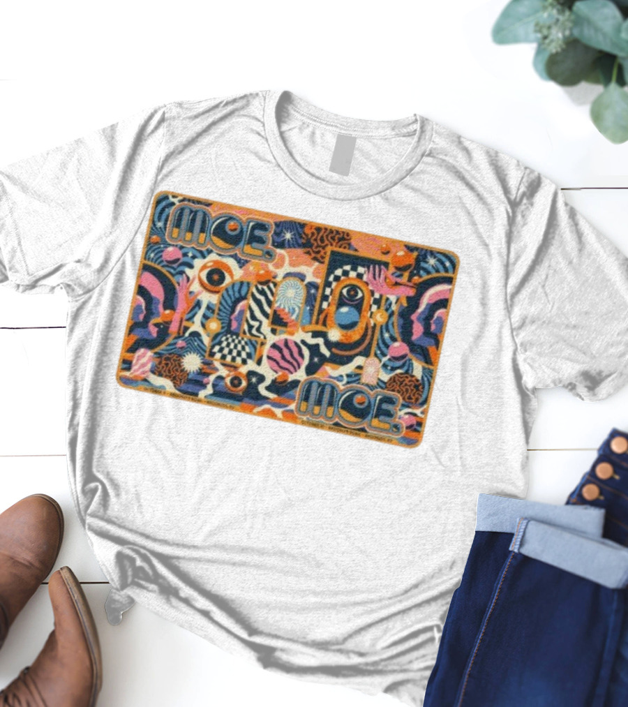 Moe. October 9-10 2025 Brooklyn Bowl NY Psychedelic Abstract Art T-Shirt