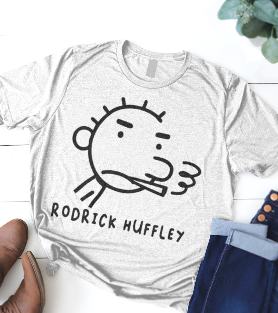 RODRICK HUFFLEY Wimpy Character Face Drawing T-Shirt