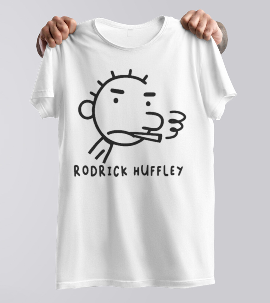 RODRICK HUFFLEY Wimpy Character Face Drawing T-Shirt