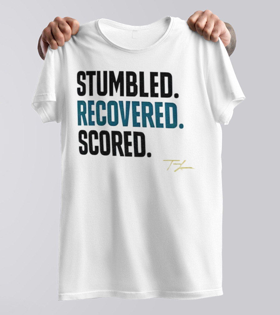 Trevor Lawrence Stumbled Recovered Scored TK Jacksonville Jaguars T-Shirt