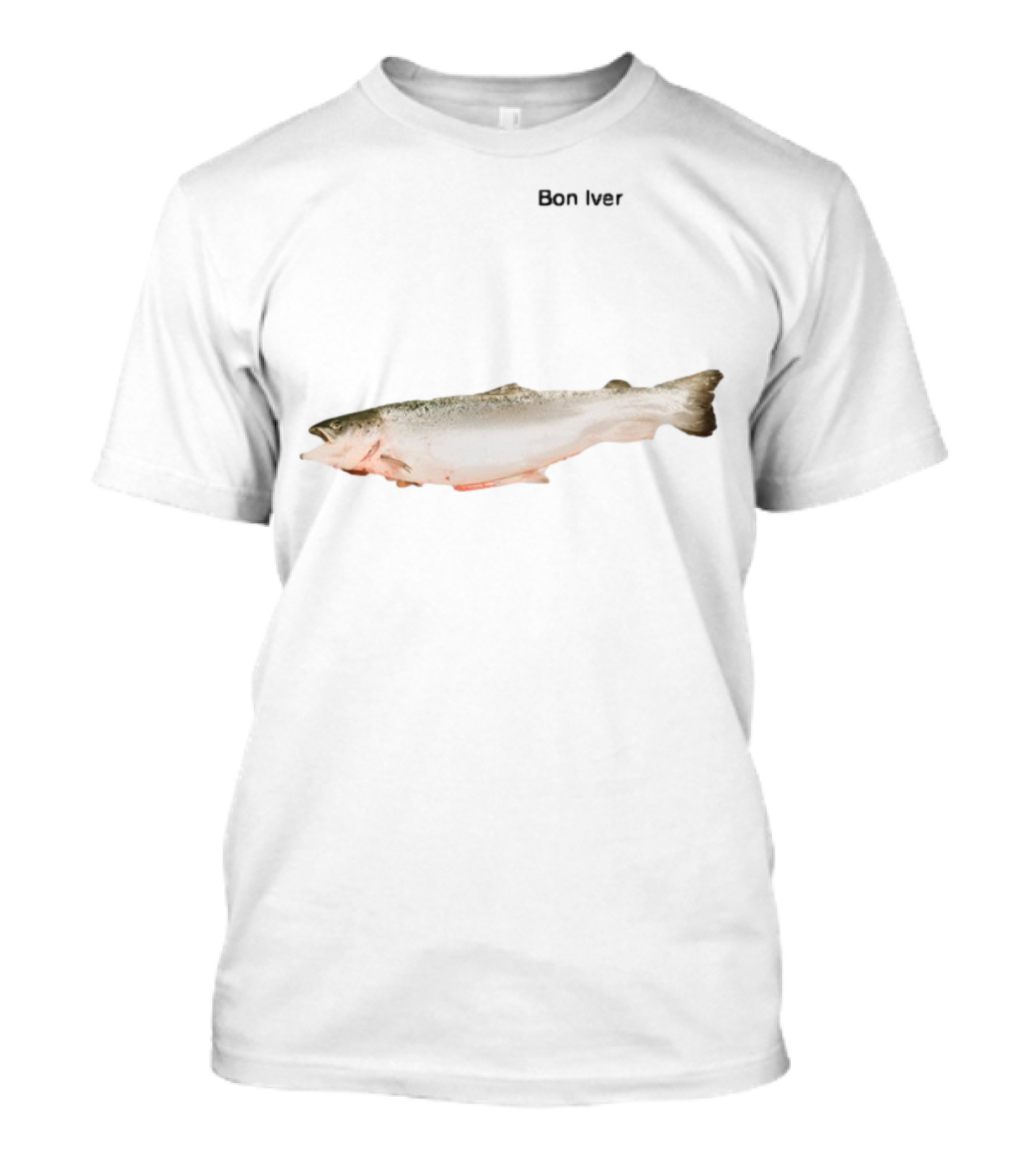 Bon Iver Salmon Fish Imagery T-Shirt