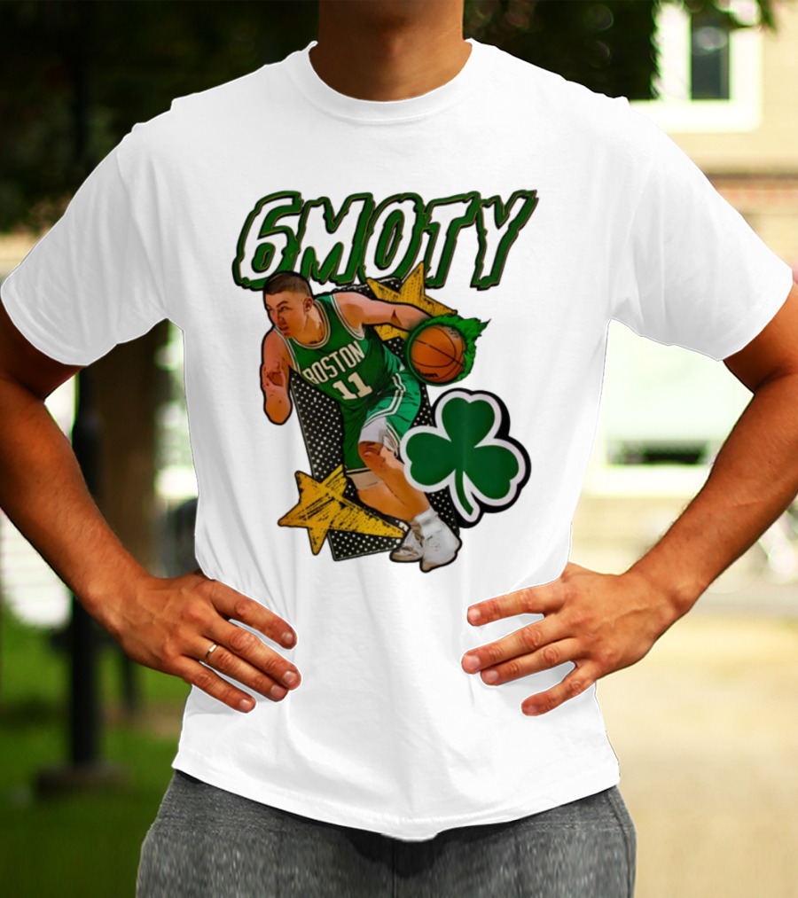 6Moty Boston Celtics Basketball Player Clover Stars T-Shirt