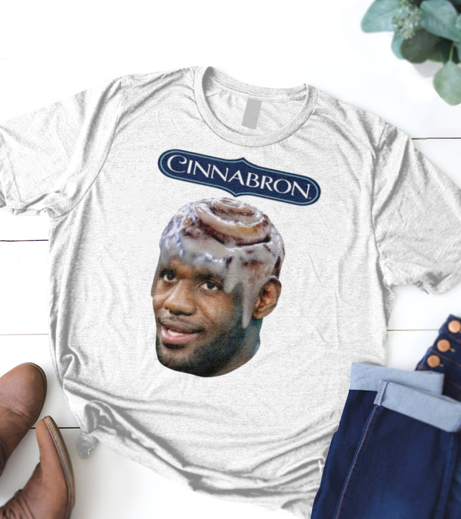 Cinnabron Cinnamon Roll Head Basketball Mashup T-Shirt