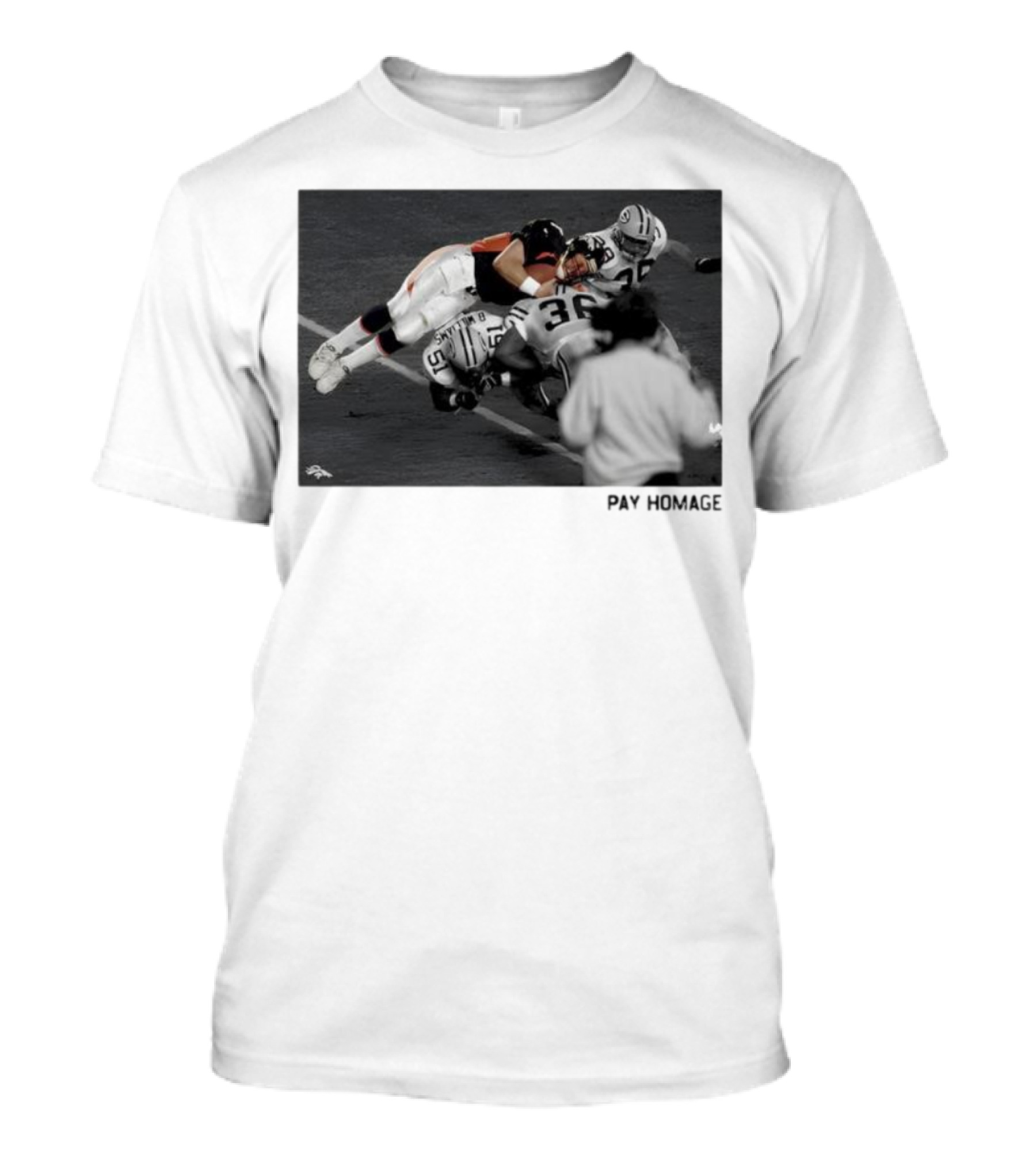Denver Broncos John Elway Ash Pay Homage Iconic Football Moment T-Shirt
