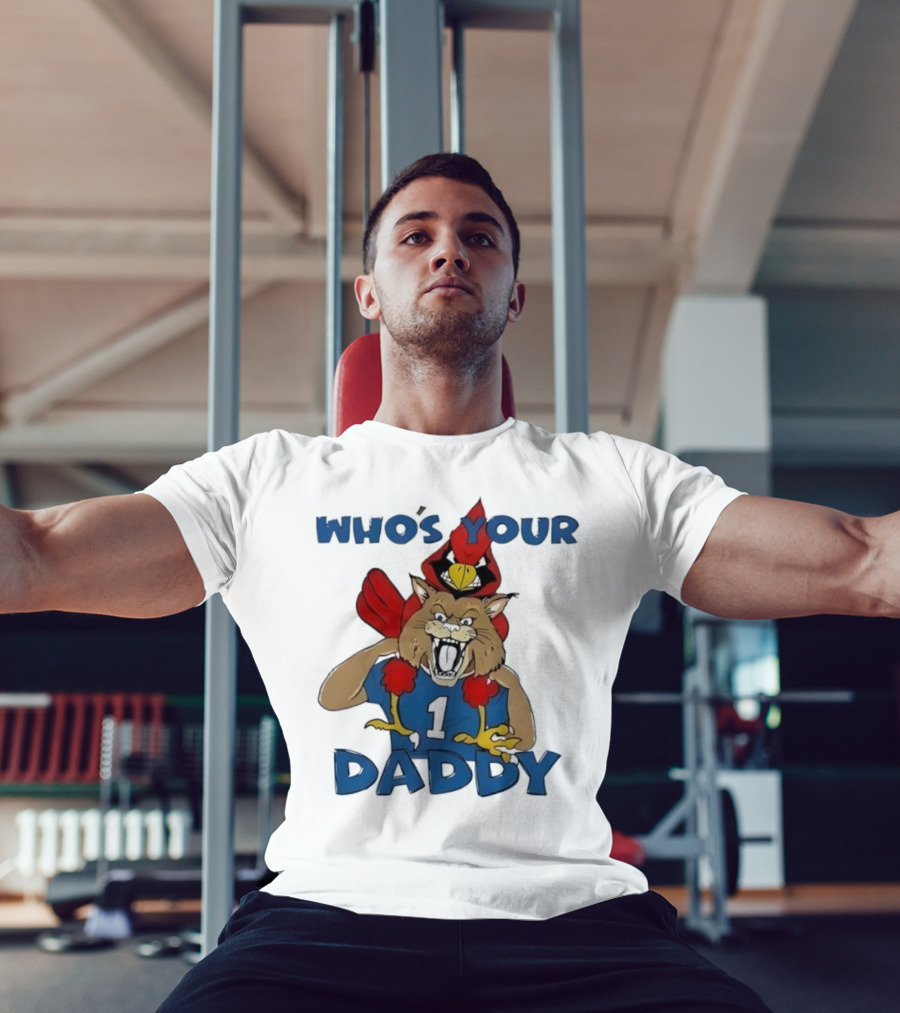 Kentucky Wildcats Louisville Cardinals Who's Your Daddy Mascot Rivalry T-Shirt