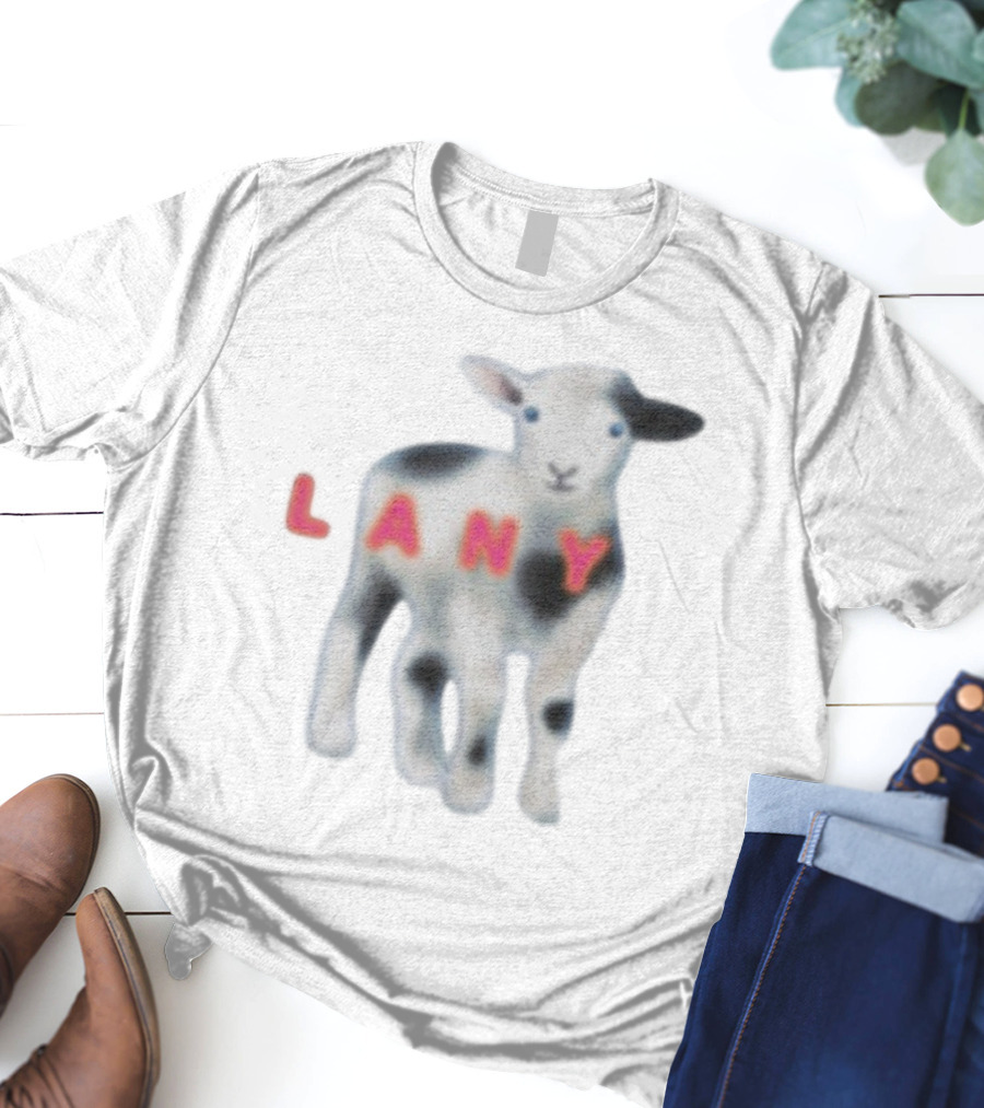 Lany Lamb Cute Animal Design T-Shirt