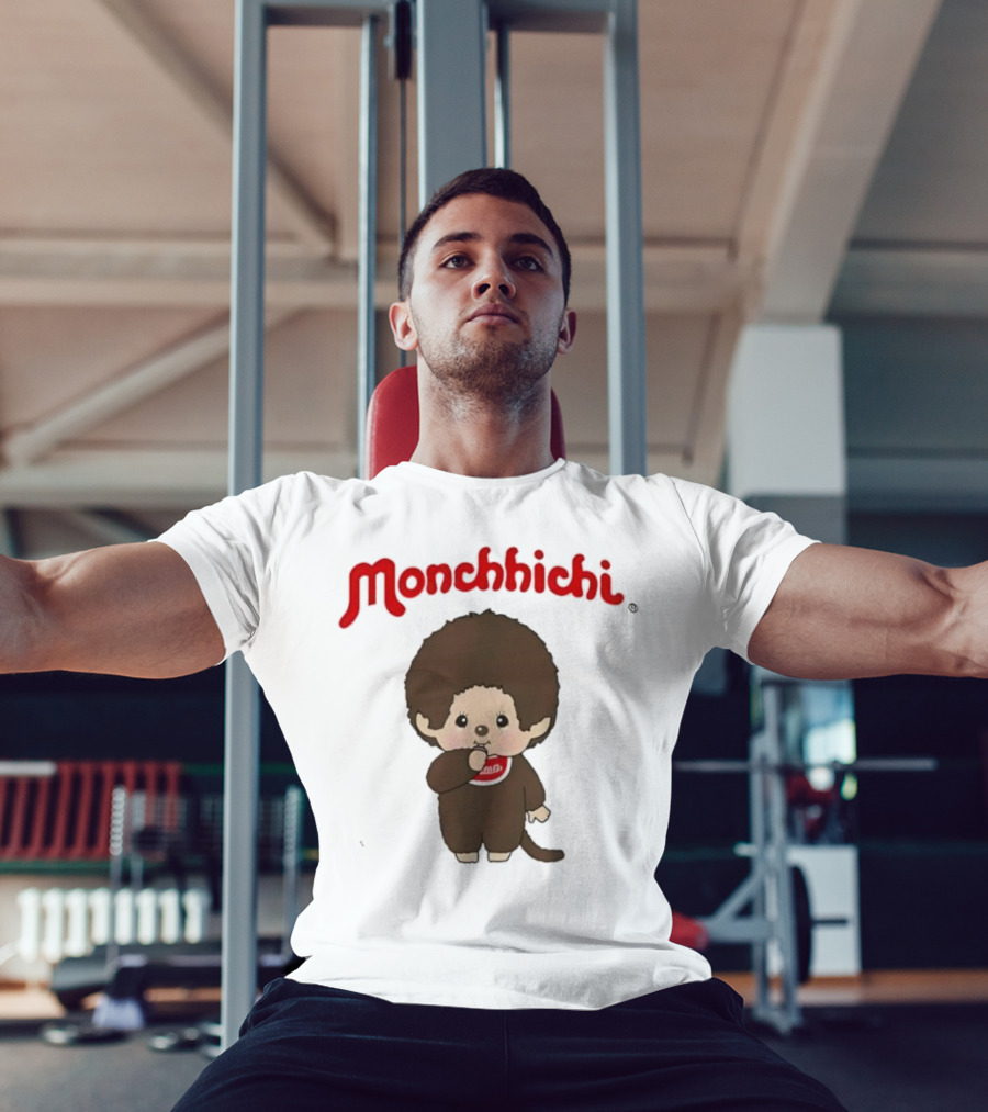 Monchhichi Cute Stance Fluffy Little Guy Character T-Shirt