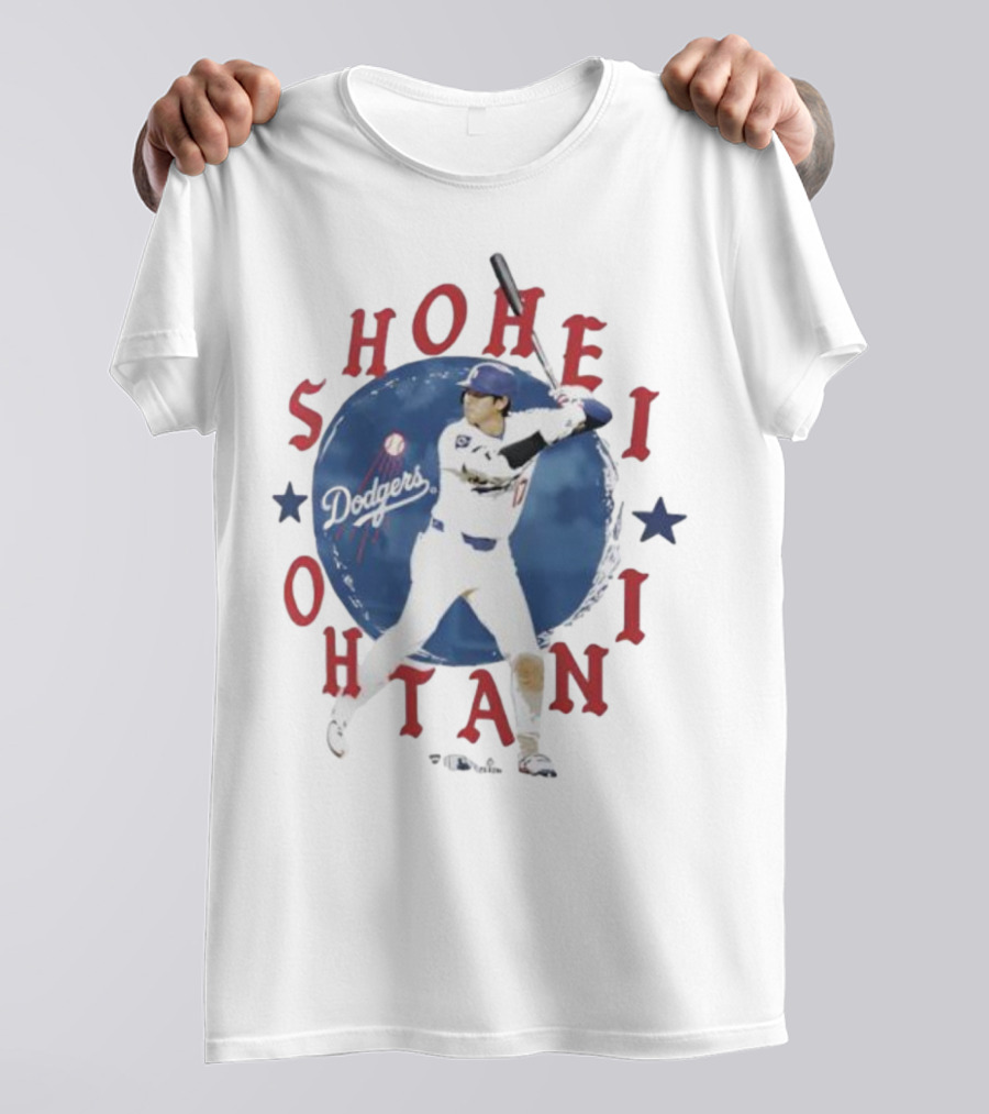 Shohei Ohtani Dodgers Baseball Star Swing Icon T-Shirt