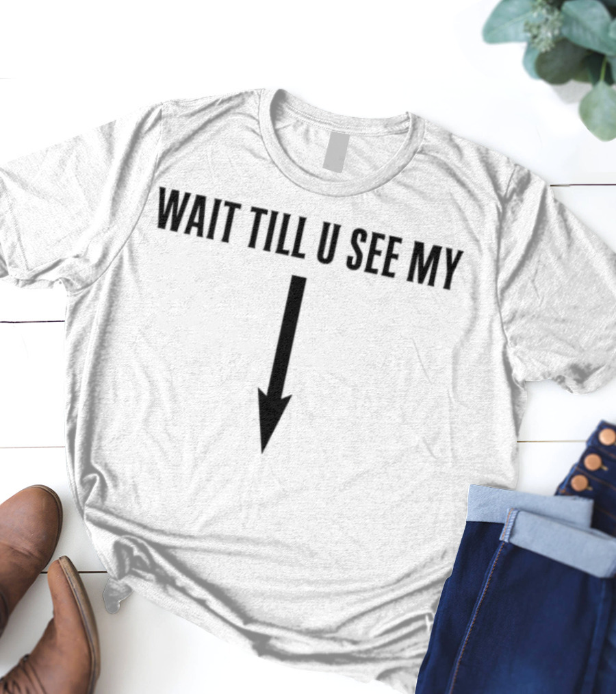 Wait Till U See My Arrow Down Icon T-Shirt