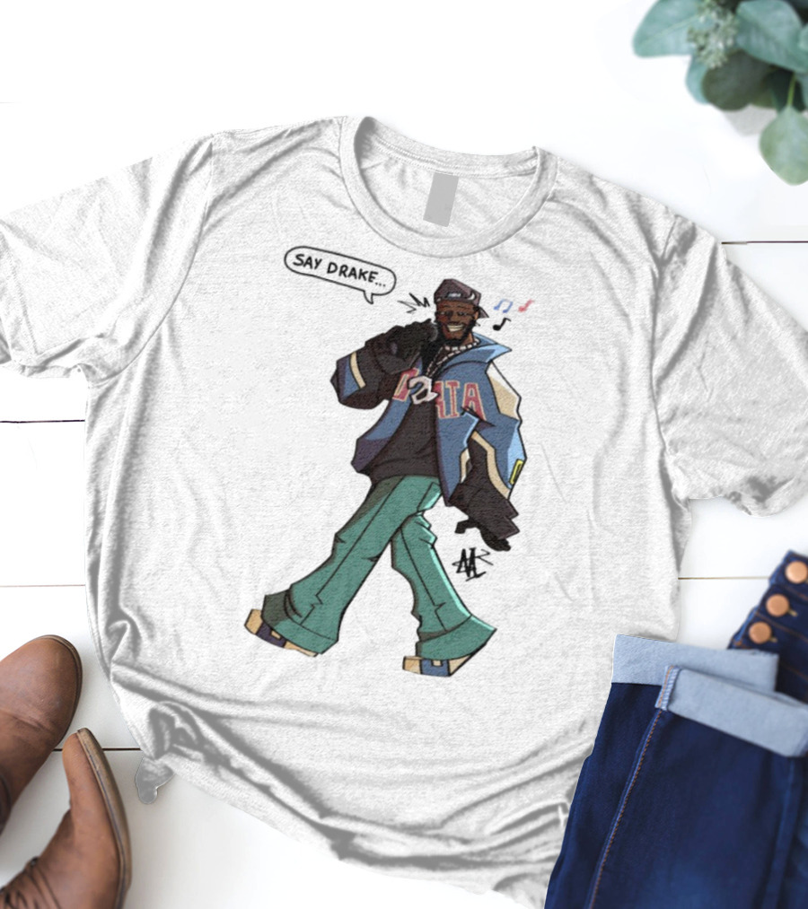 Windandsea Kendrick Lamar Say Drake Illustration T-Shirt