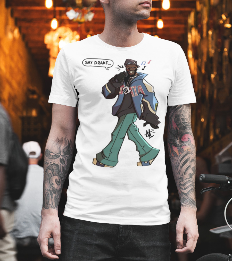 Windandsea Kendrick Lamar Say Drake Illustration T-Shirt