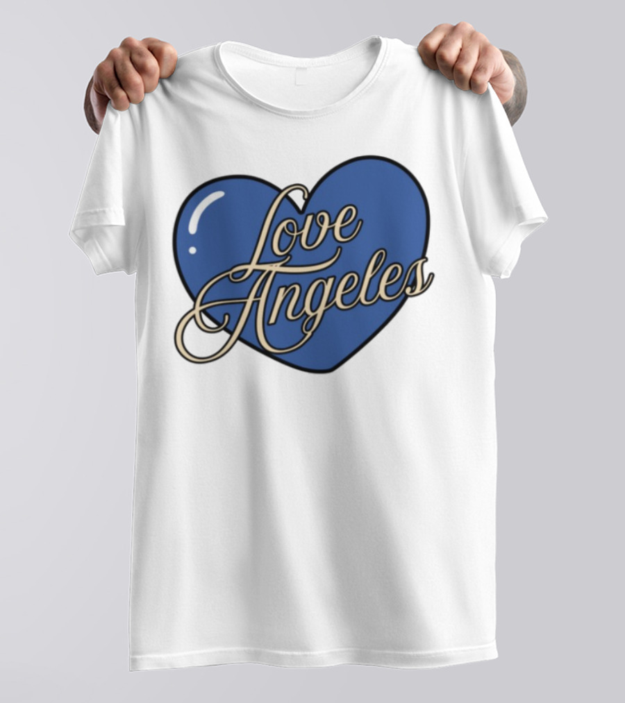 Bffs & Babes Love Angeles Heart Design T-Shirt