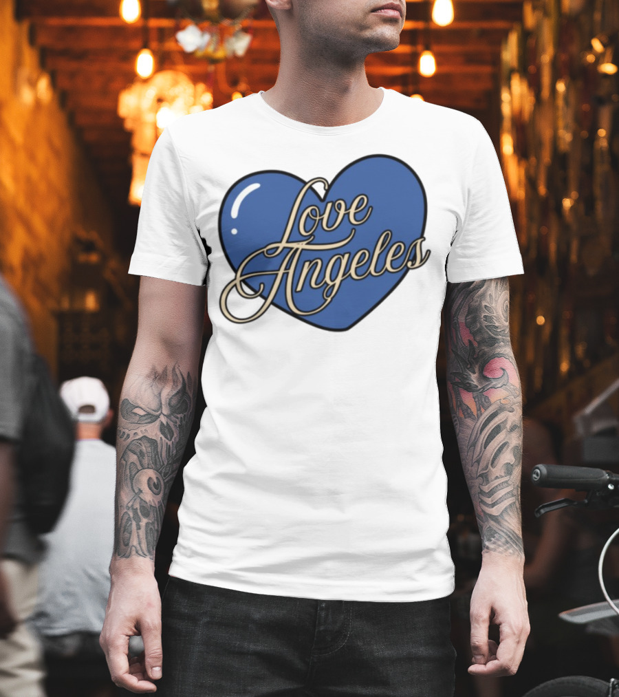 Bffs & Babes Love Angeles Heart Design T-Shirt