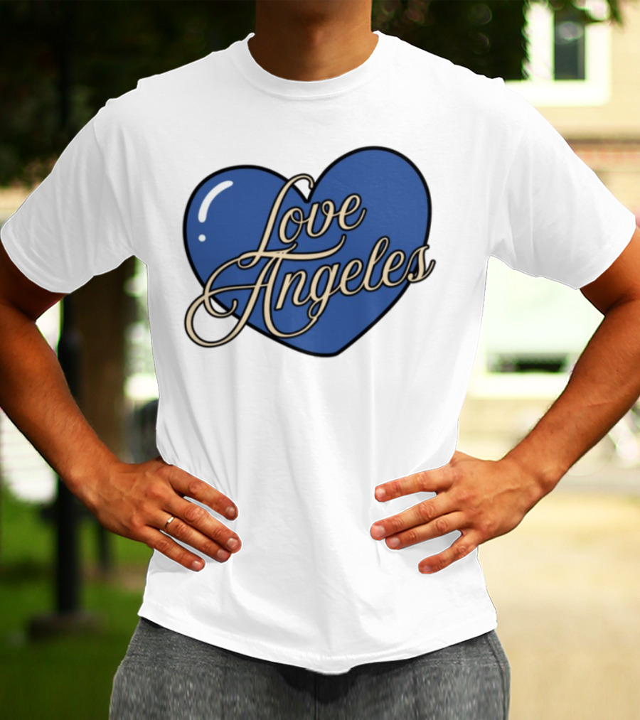 Bffs & Babes Love Angeles Heart Design T-Shirt
