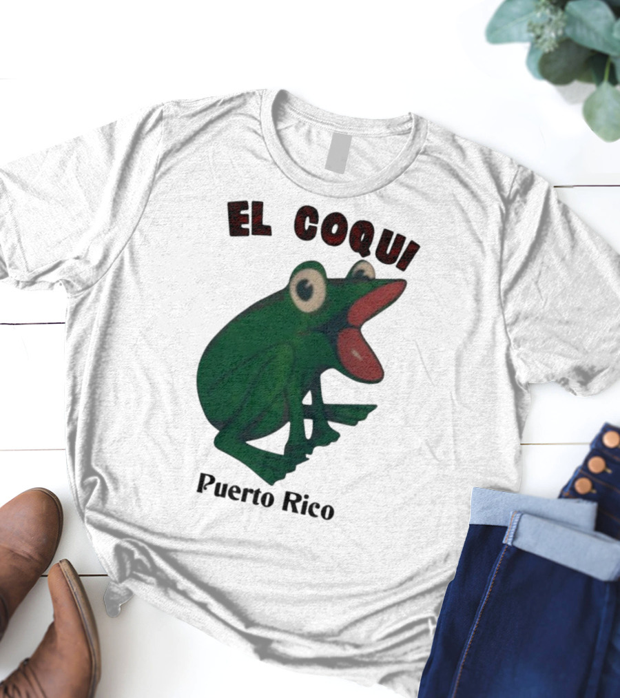El Coqui Frog Puerto Rico Cultural Icon T-Shirt