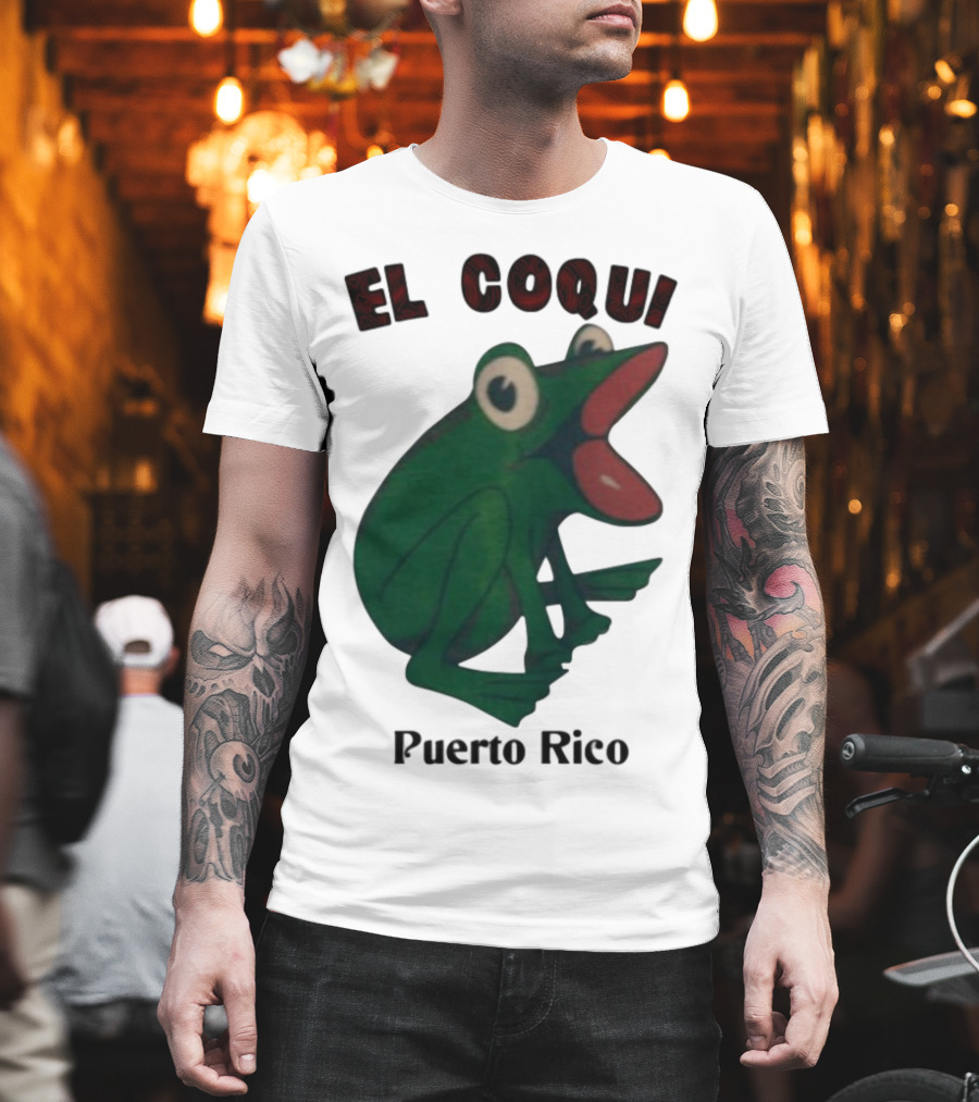 El Coqui Frog Puerto Rico Cultural Icon T-Shirt