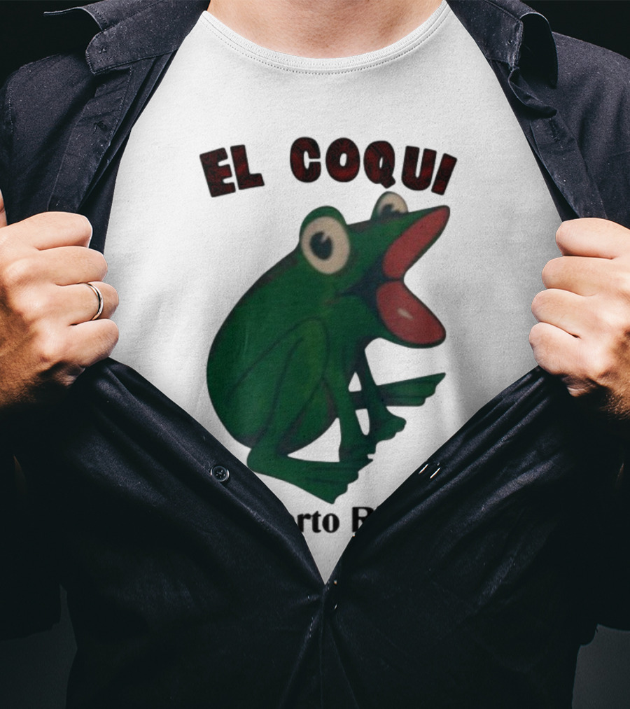 El Coqui Frog Puerto Rico Cultural Icon T-Shirt