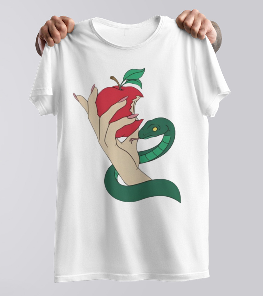Eve Was Framed Ewf Colorful Snake And Apple T-Shirt