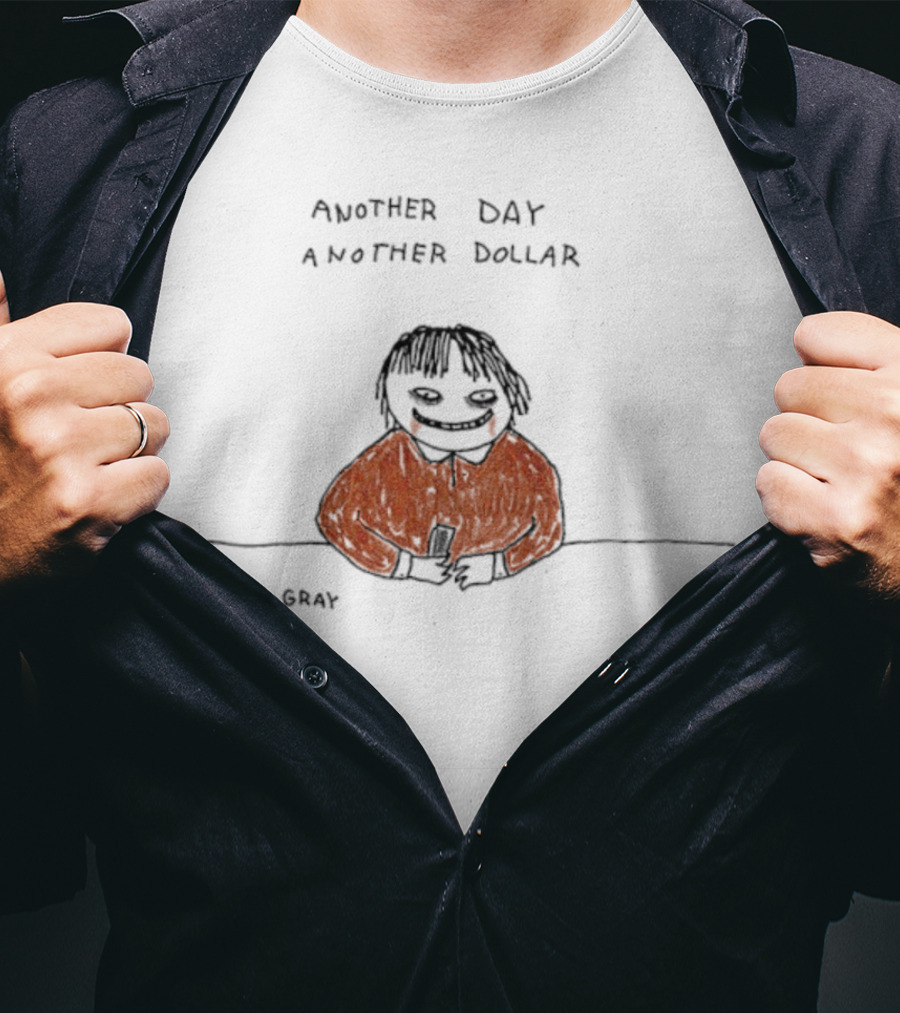 Another Day Another Dollar Smiling Face With Glasses And Orange Jacket T-Shirt