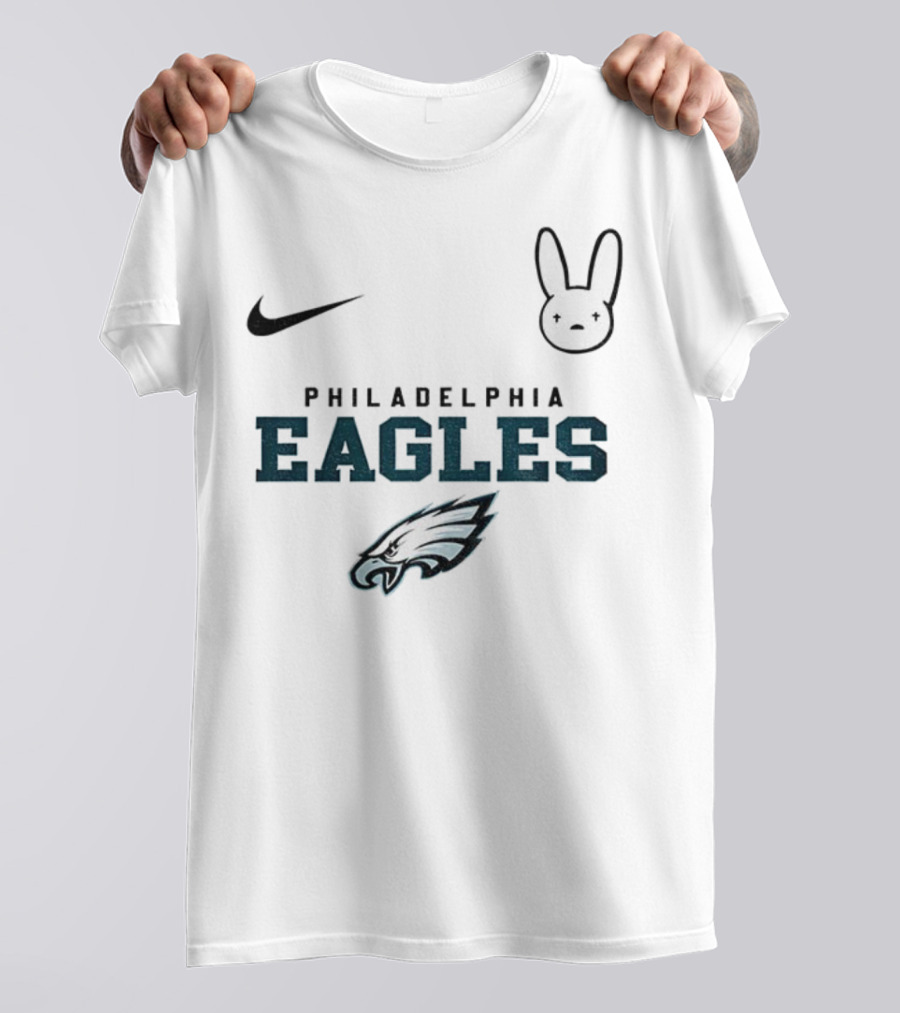 Bad Bunny Nike Philadelphia Eagles NFL 2025 Collaboration T-Shirt