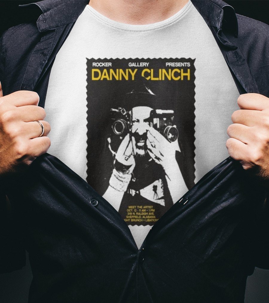 Danny Clinch Meet The Artist Event October 12 2025 Sheffield Alabama 319 N Raleigh Ave Light Brunch And Libations T-Shirt