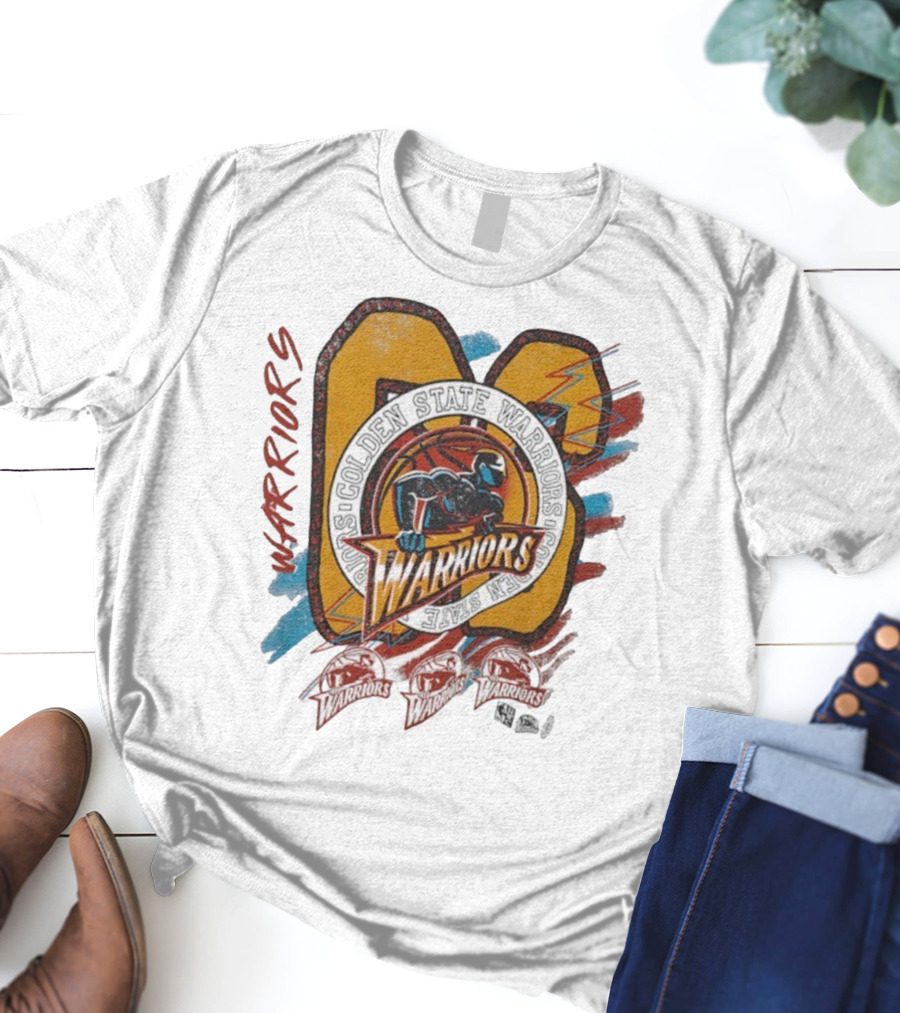 Golden State Warriors Vintage Basketball Warrior Emblem T-Shirt
