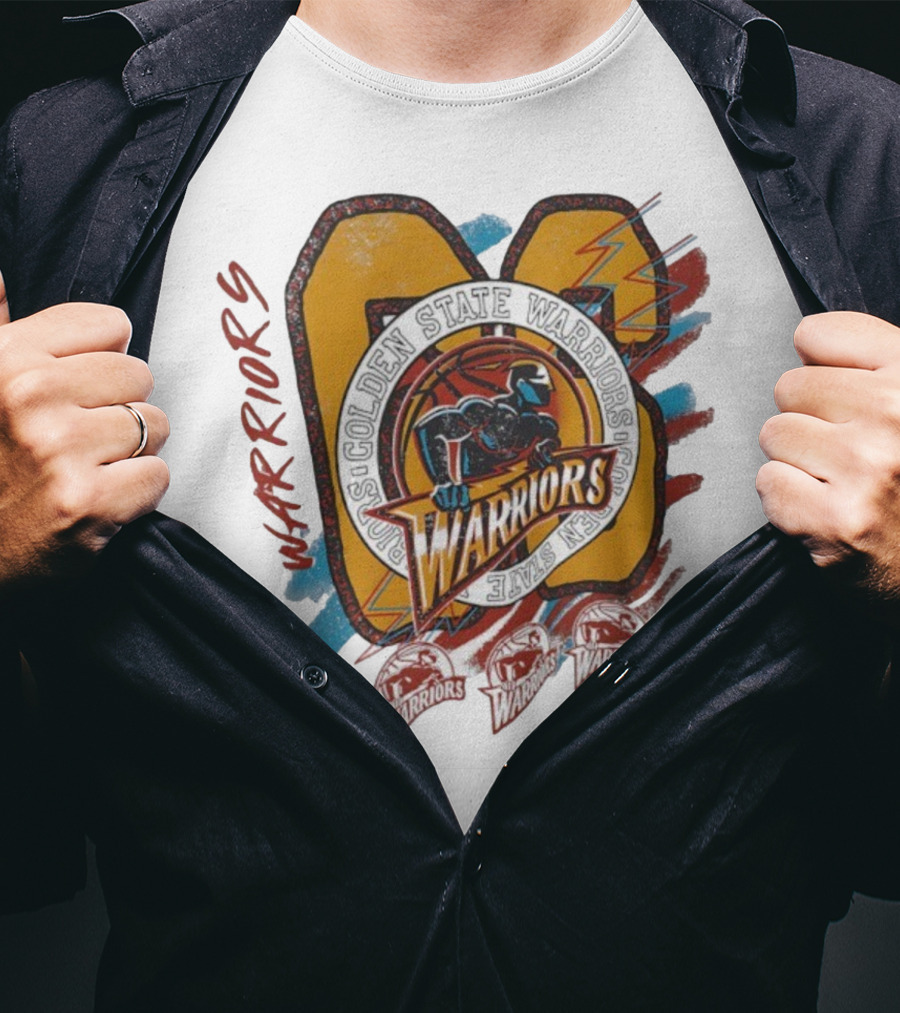 Golden State Warriors Vintage Basketball Warrior Emblem T-Shirt