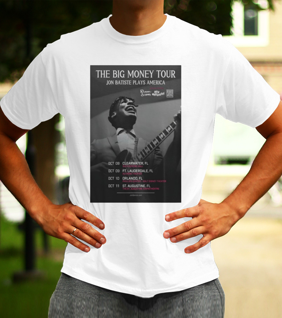 The Big Money Tour Jon Batiste Plays America October 2025 Florida Concert Dates T-Shirt