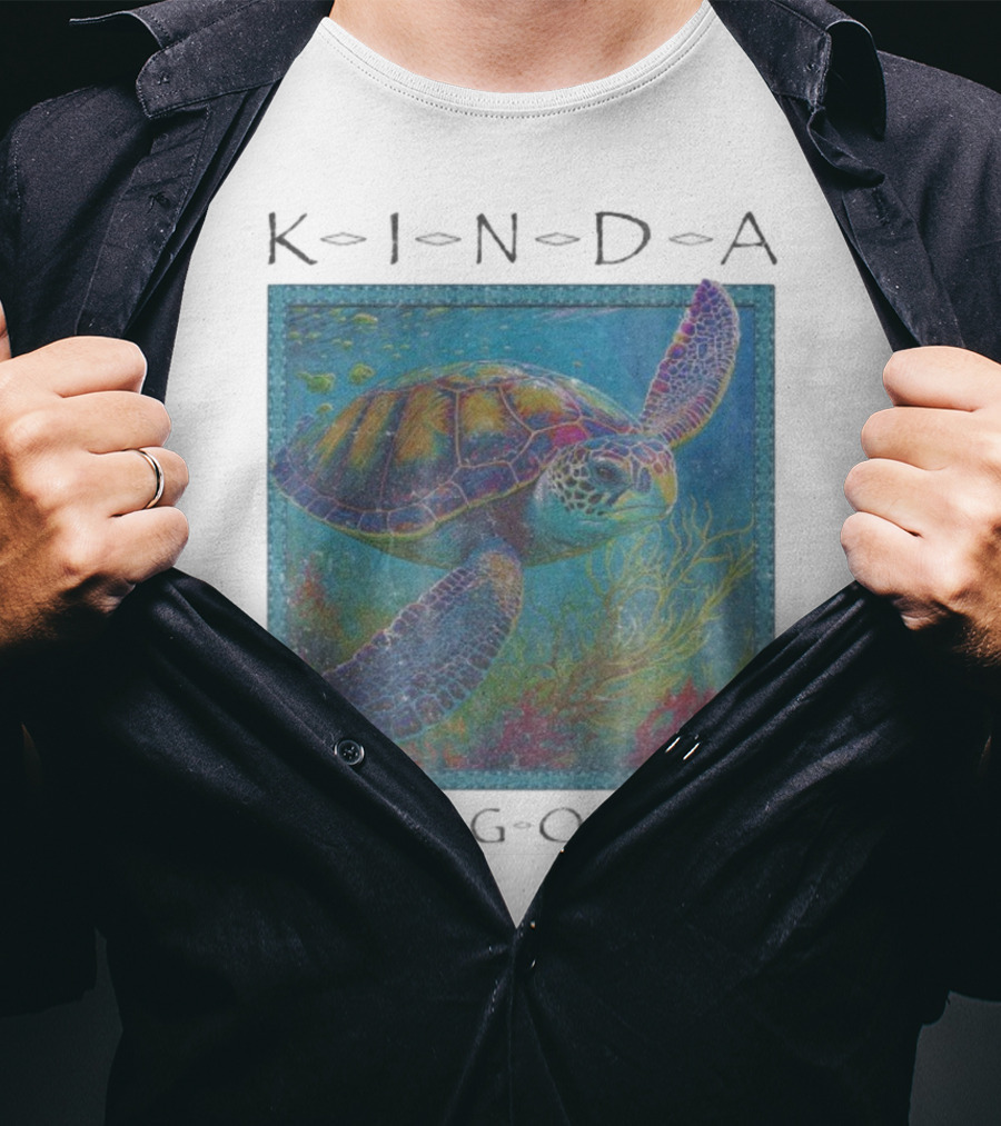 Kinda Hungover Turtle Ocean Scene T-Shirt
