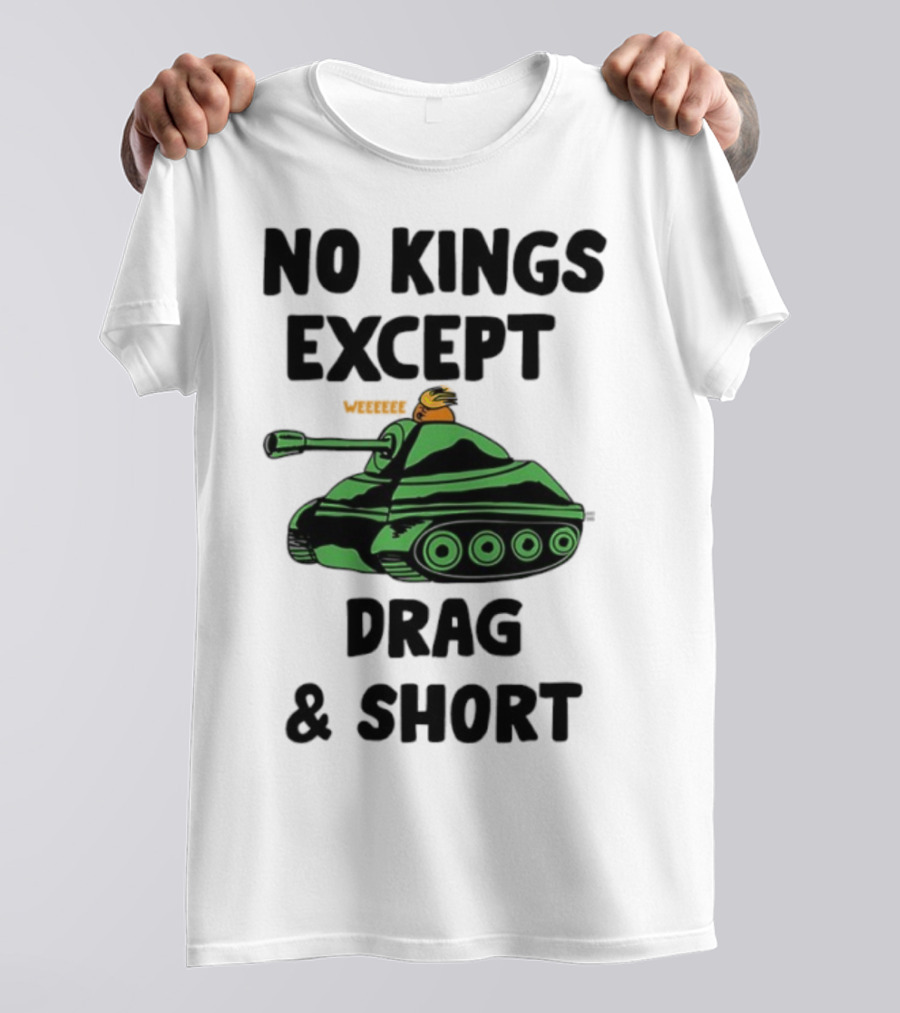 No Kings Except Drag Tank Cartoon शीर्षक T-Shirt