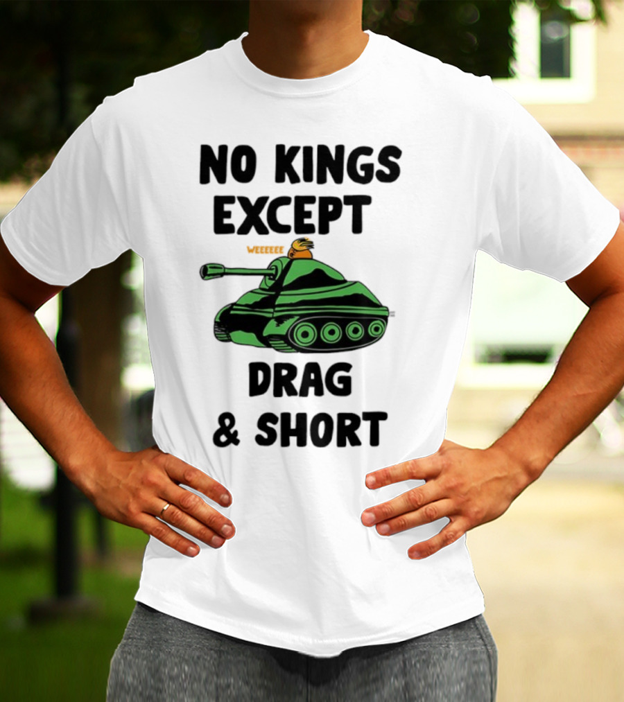 No Kings Except Drag Tank Cartoon शीर्षक T-Shirt