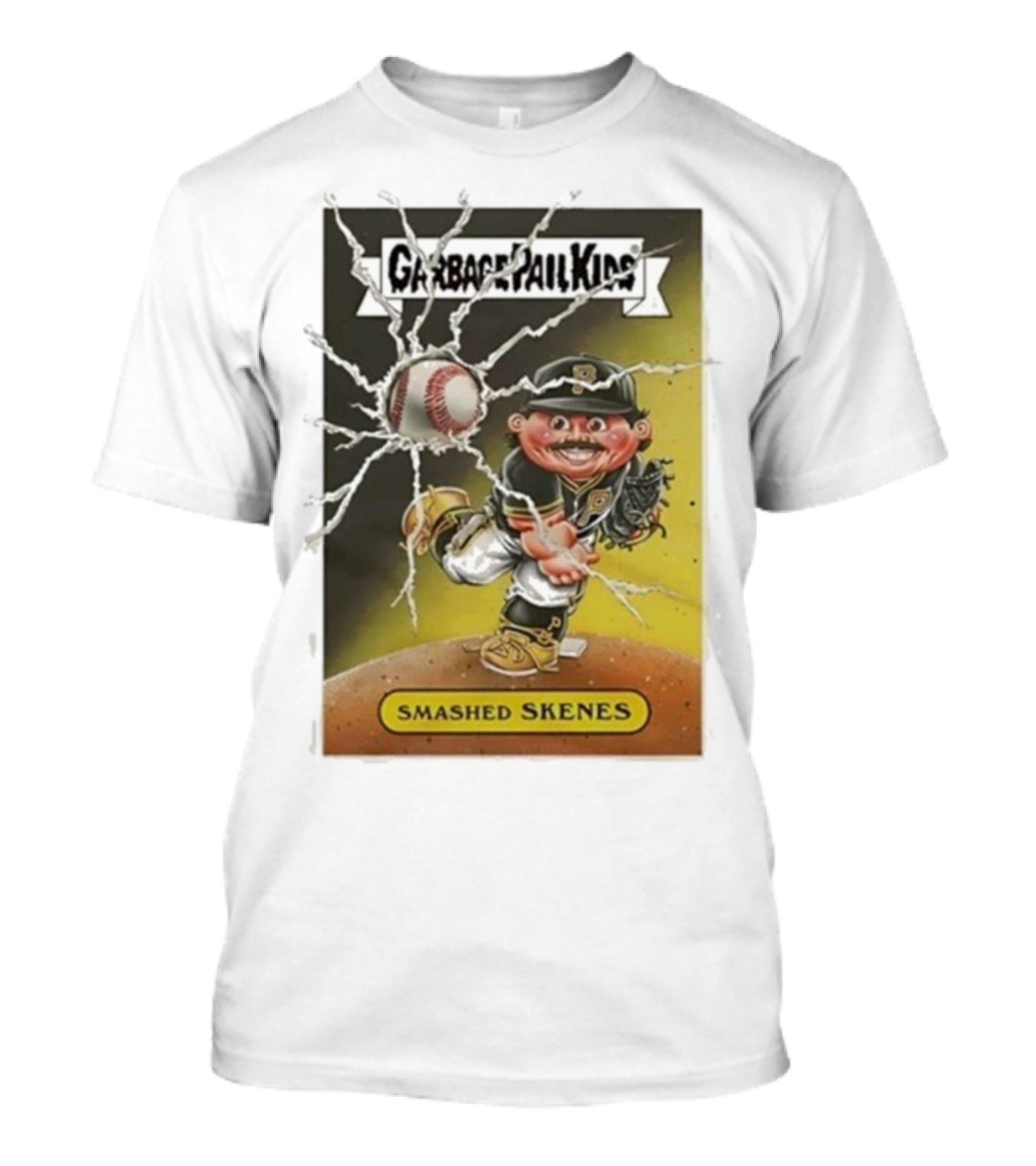 Garbage Pail Kids Smashed Skenes Pittsburgh Pirates Paul Skenes T-Shirt