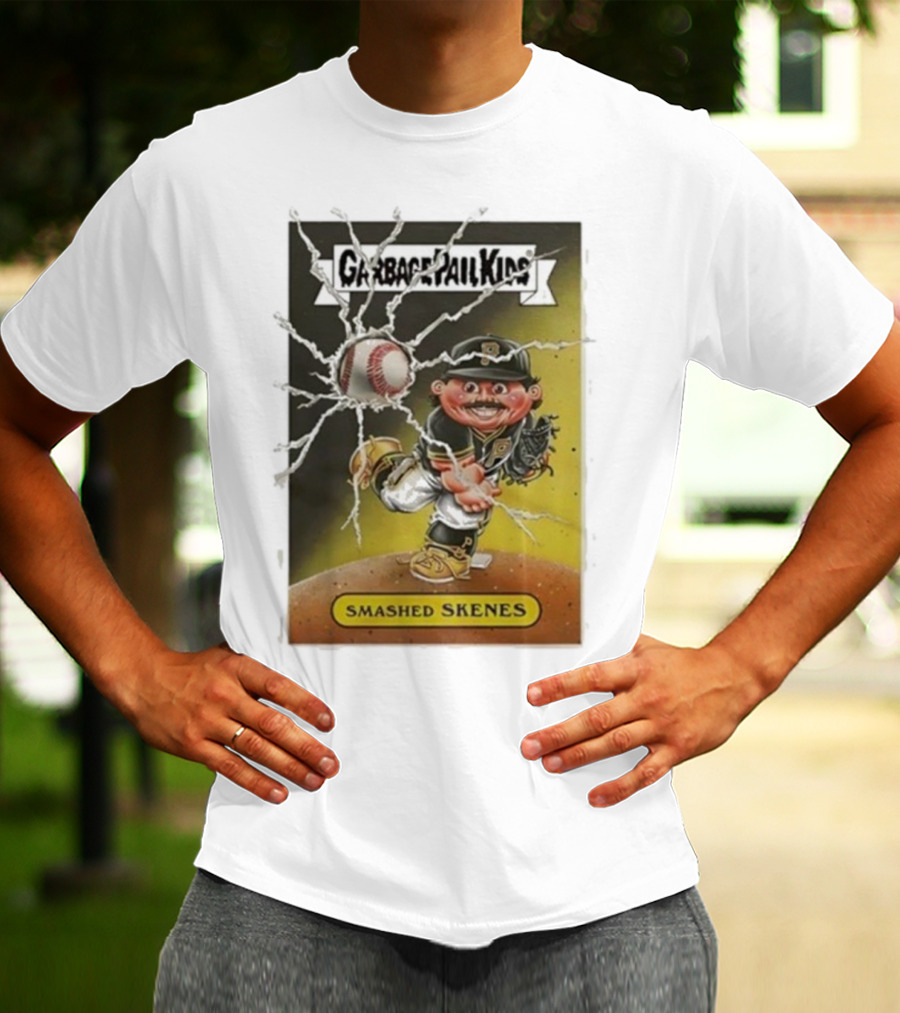 Garbage Pail Kids Smashed Skenes Pittsburgh Pirates Paul Skenes T-Shirt
