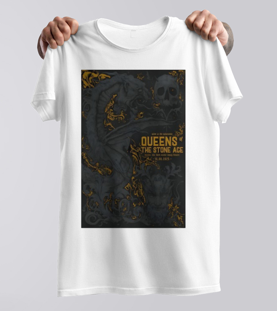 Queens Of The Stone Age Concert Boch Center Wang Theatre Boston Oct 08 2025 T-Shirt
