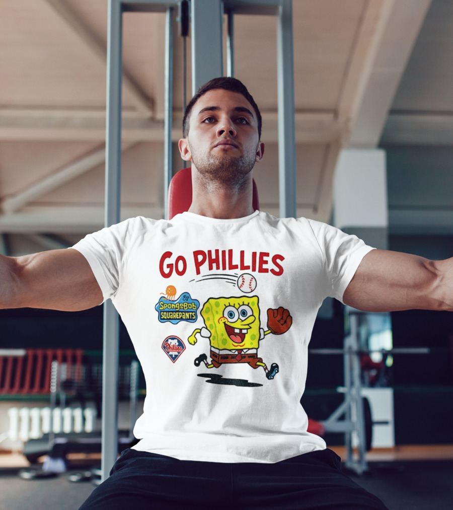Go Phillies Spongebob Squarepants Philadelphia MLB Baseball 2025 T-Shirt