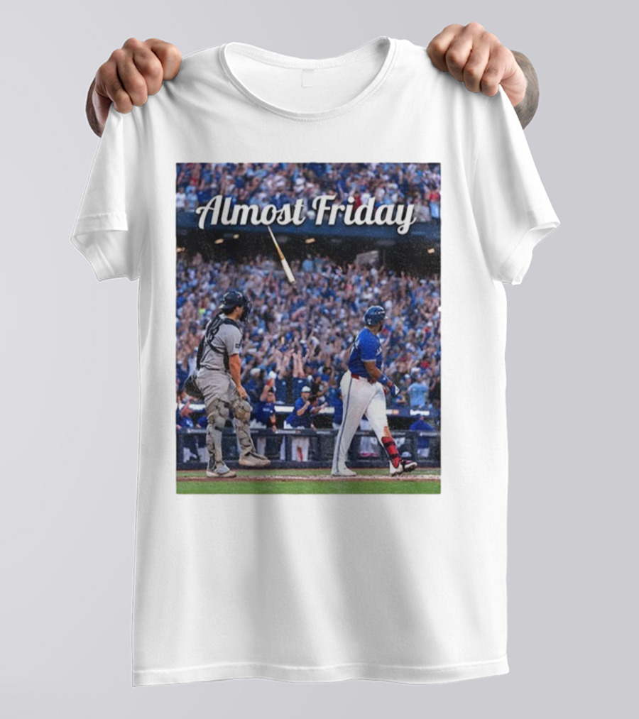 Toronto Blue Jays New York Yankees Almost Friday MLB Baseball Action T-Shirt