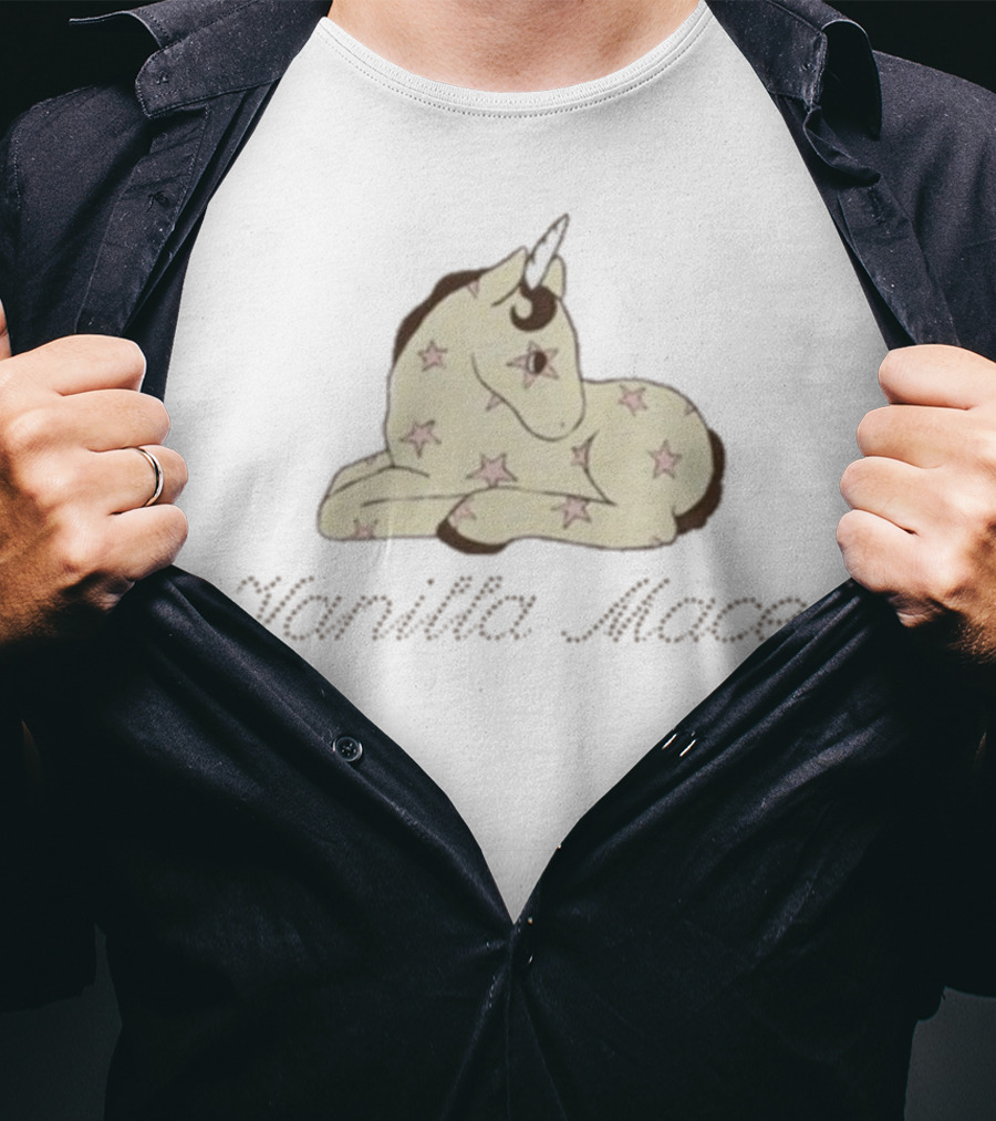 Vanilla Mace Starry Unicorn Design T-Shirt