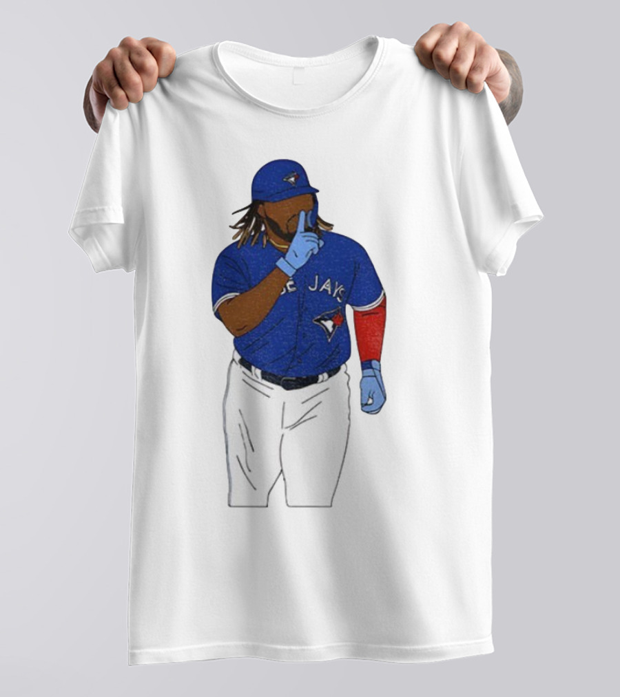 Vladimir Guerrero Jr Shhh Gesture Toronto Blue Jays Player Iconic Pose T-Shirt