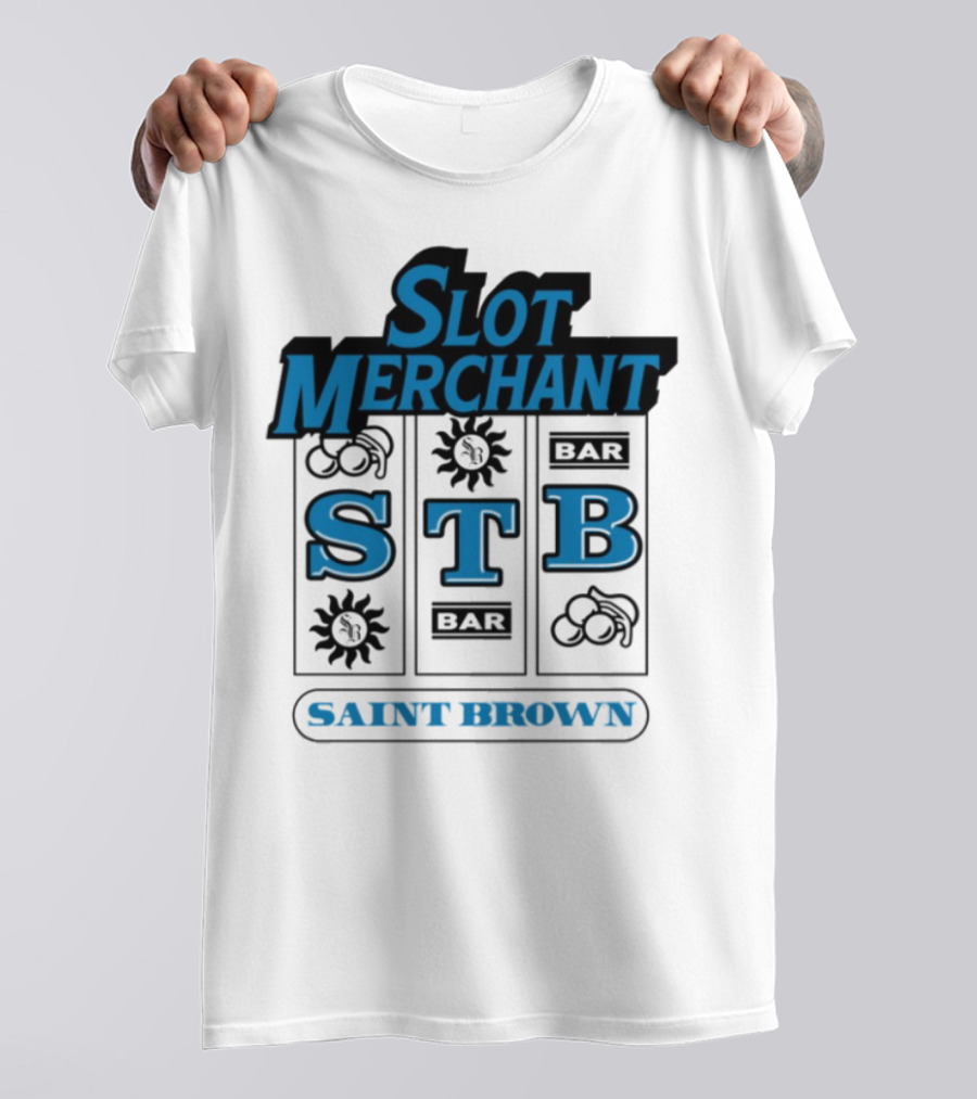 Slot Merchant STB Saint Brown Slot Machine T-Shirt